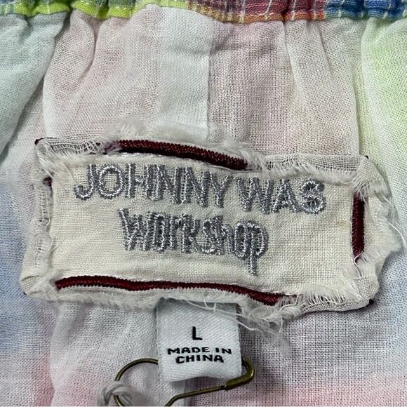 Johnny Was Delacey Plaid Paperbag Shorts - Picture 7 of 10